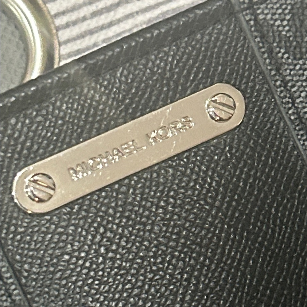 Michael Kors Gray and Black MK Logo Signature Belt Bag NEW - Picture 2 of 8